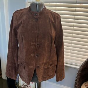 Liz Claiborne chocolate suede jacket